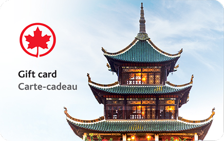 Idée cadeau de Noël Carte Cadeau Air Canada